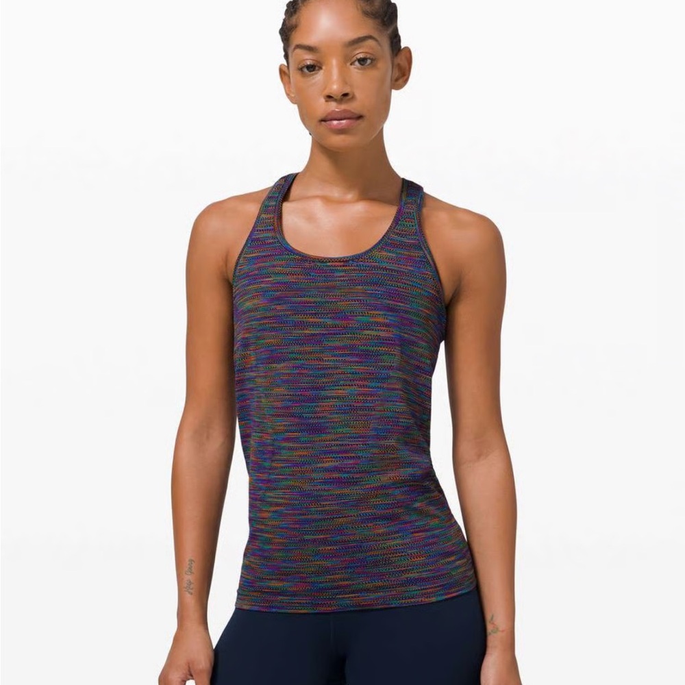 Love Black Rainbow Swiftly Tech Tank Top 2.0